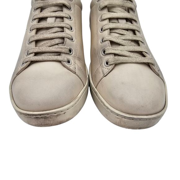 Gucci Ace Sneaker Disney Mickey Mouse Beige Orange Low Top Size 38.5 US 8.5 - Picture 5 of 11